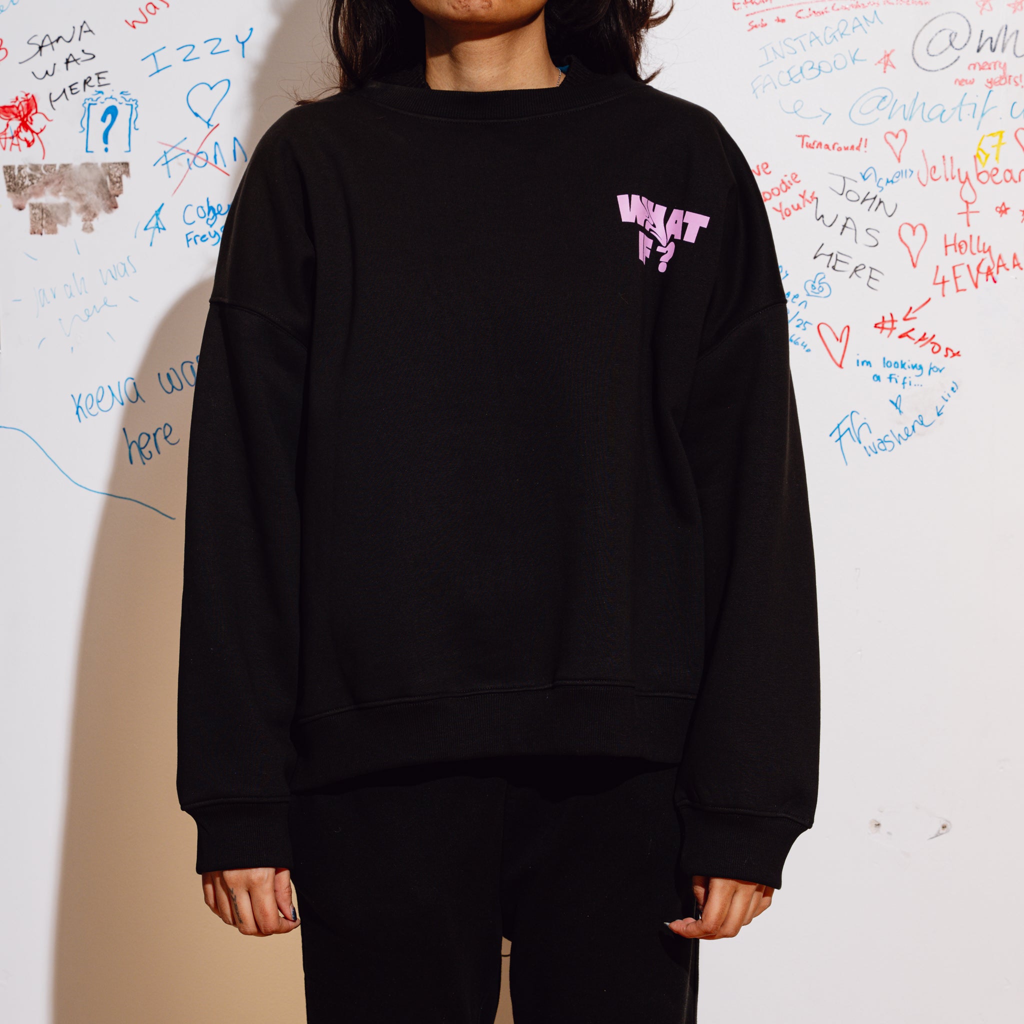 BLACK & PINK SWEATSHIRT