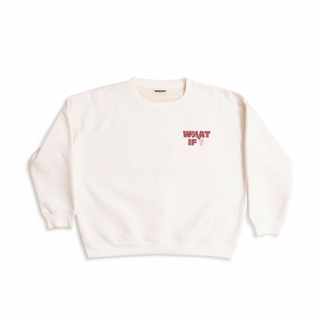 WHITE & PINK SWEATSHIRT