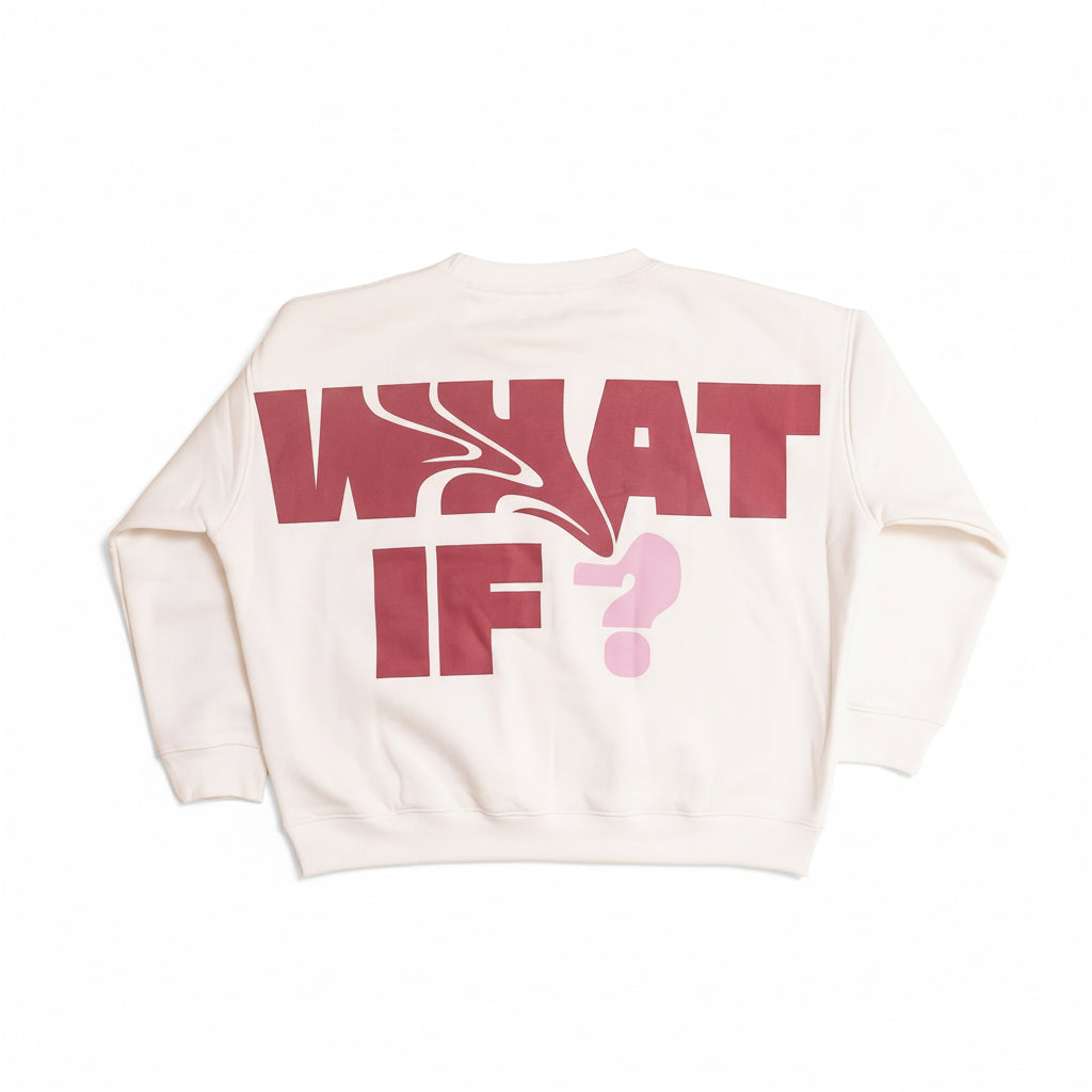 WHITE & PINK SWEATSHIRT