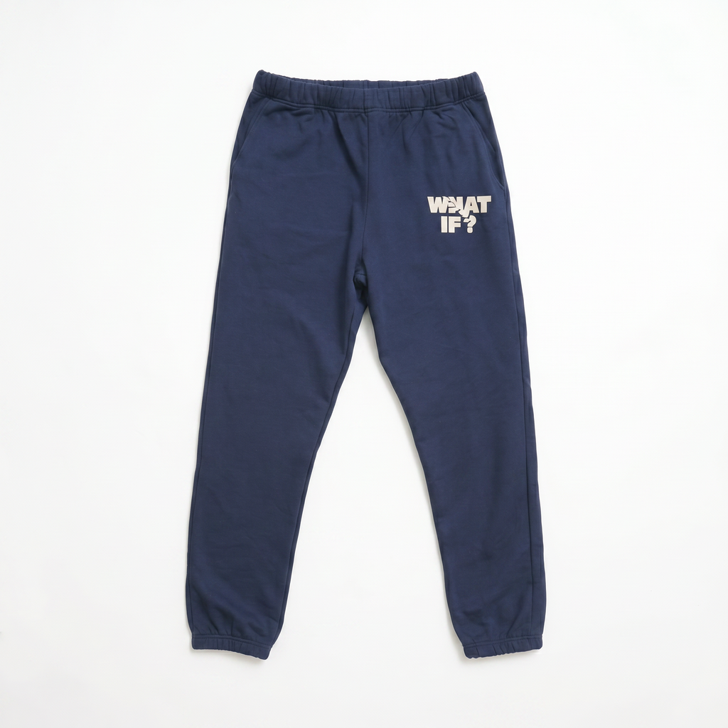 BLUE & CREAM JOGGERS