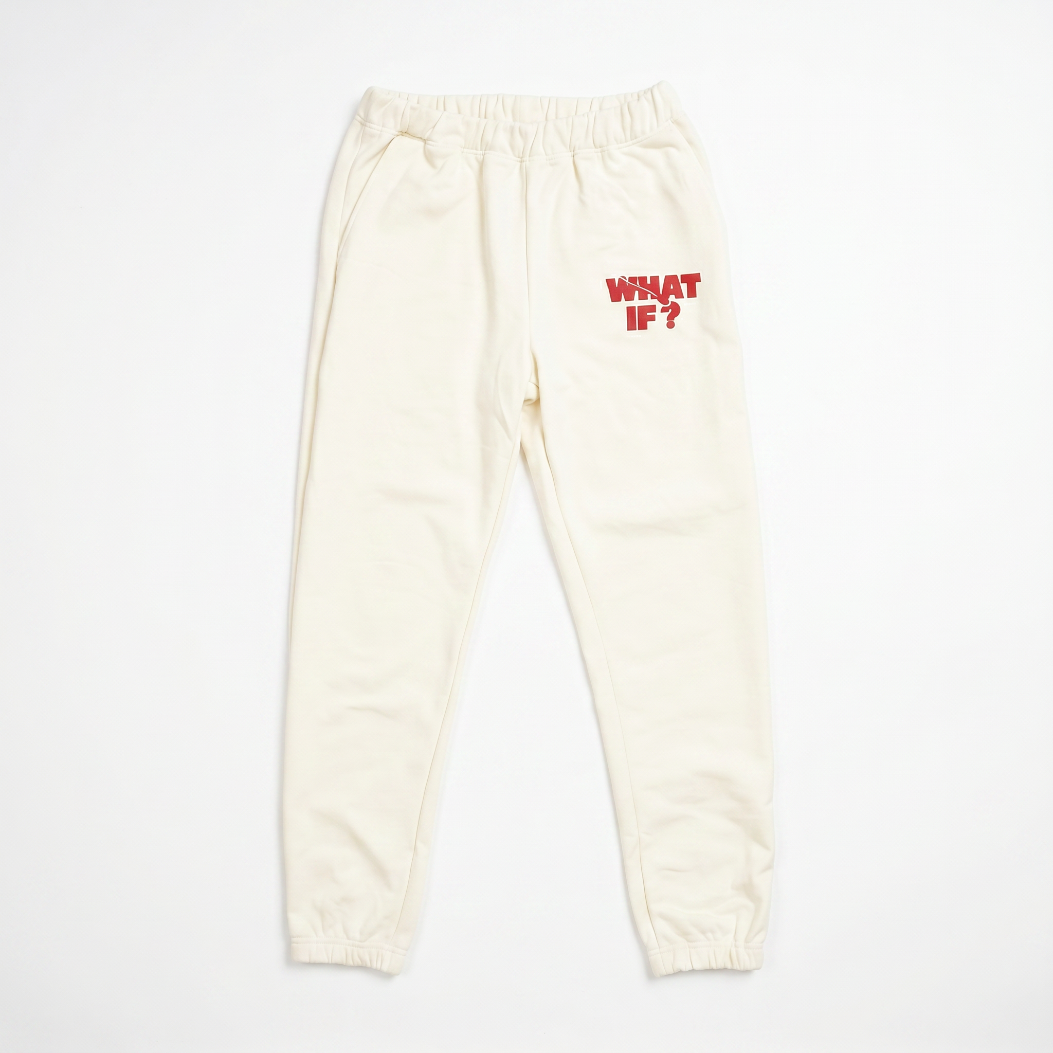 CREAM & RED JOGGERS