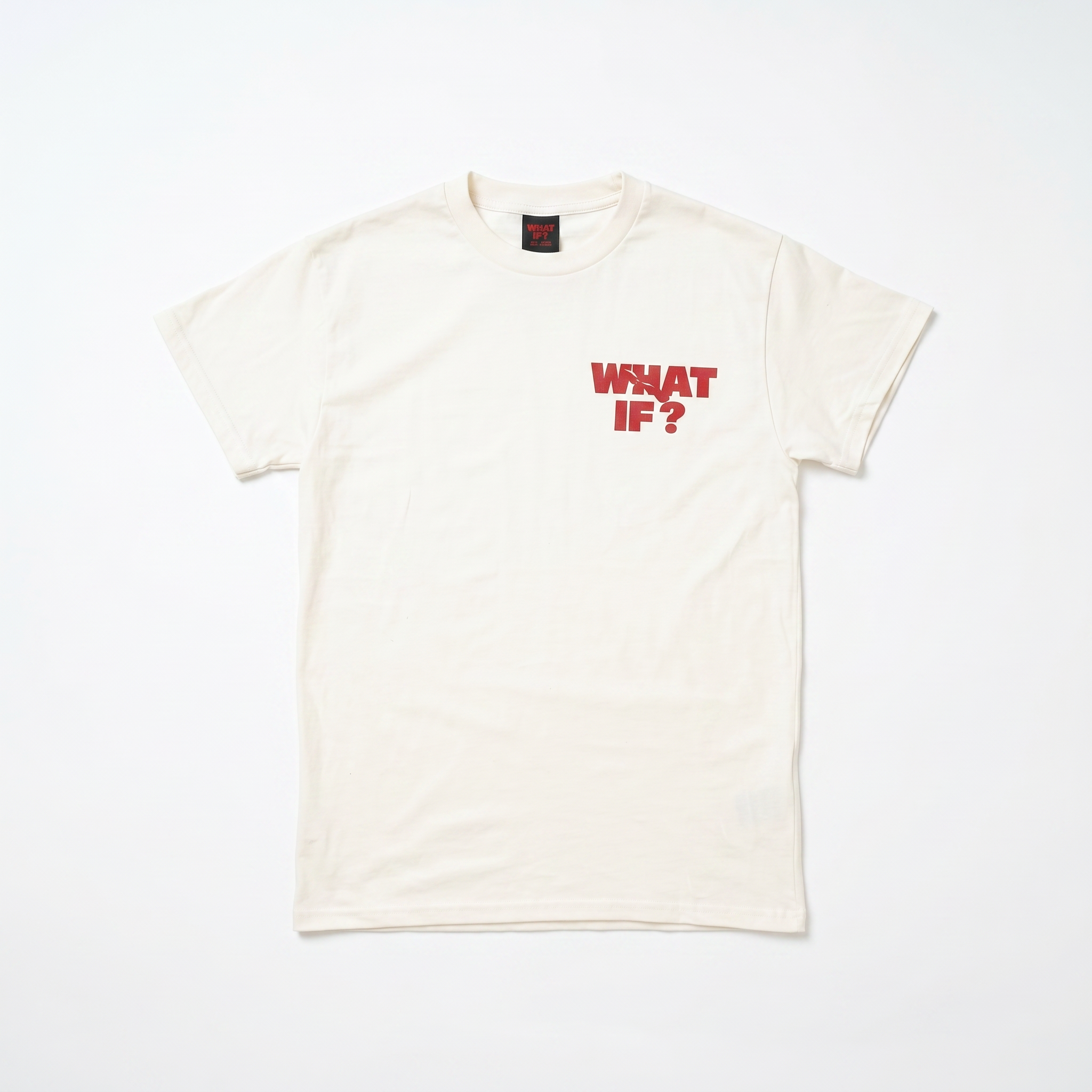 CREAM & RED TEE