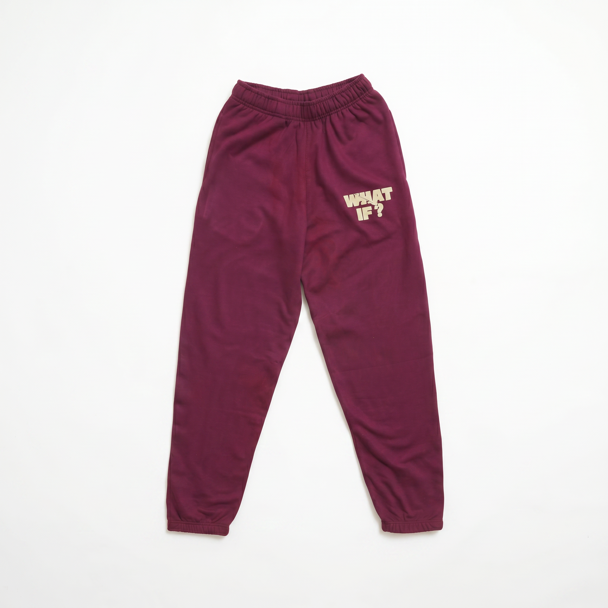 DARK RED & BLACK JOGGERS