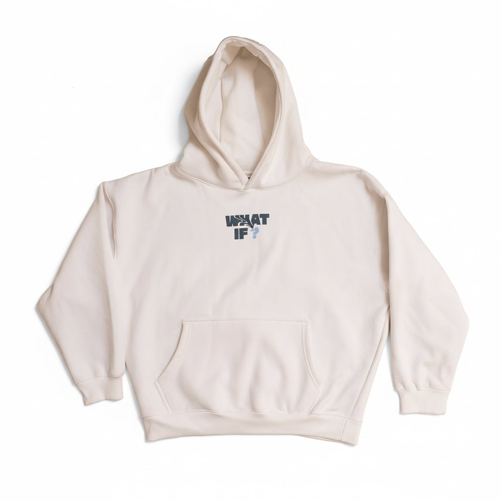 WHITE & BLUE HOODIE