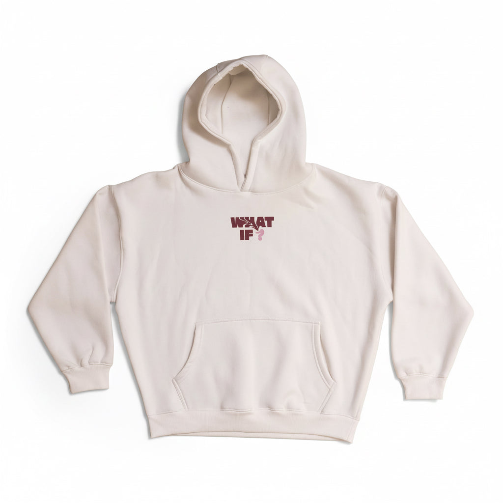 WHITE & PINK HOODIE